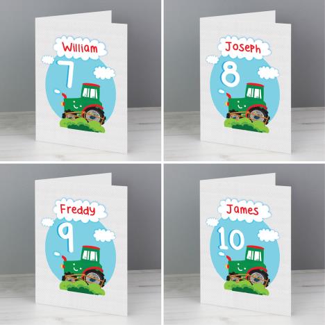 Personalised Tractor Birthday Card Extra Image 3